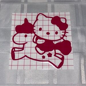 Hello Kitty Sanrio Cute Pink Unicorn Vinyl Sticker